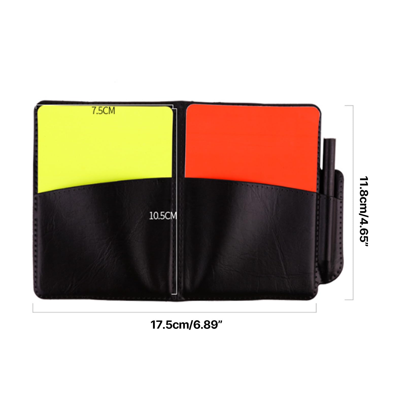 Football Referee Cards Set - Red & Yellow Warning Cards with Referee Wallet - Perfect for Soccer, Futsal & Youth Games - Essential for Coaches, Referees & Sports Enthusiasts