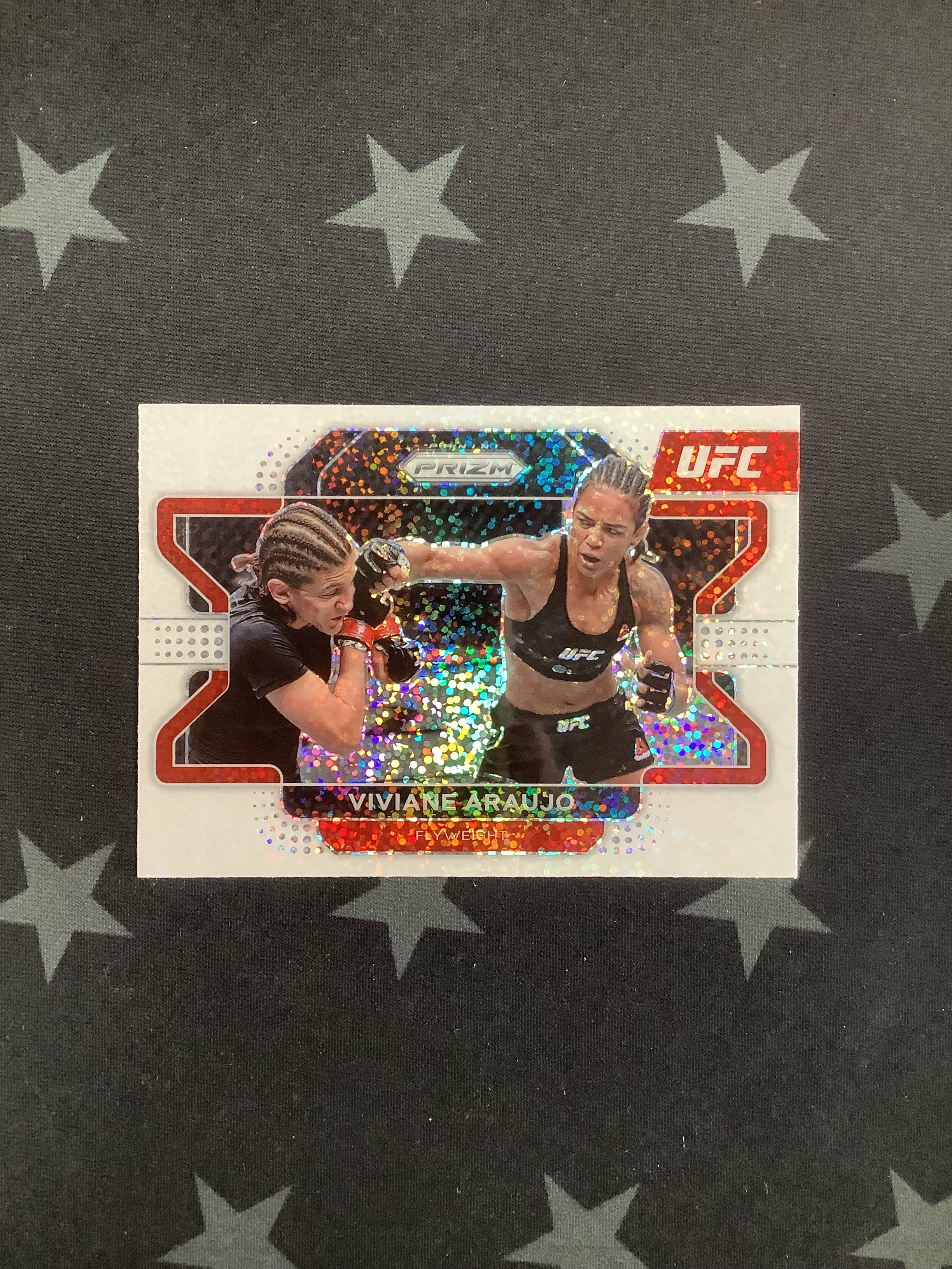 2022 Panini Prizm UFC Viviane Araujo #62 White Sparkle - Rare Trading Card for Collectors & UFC Fans - Perfect for Sports Memorabilia Displays & Auctions