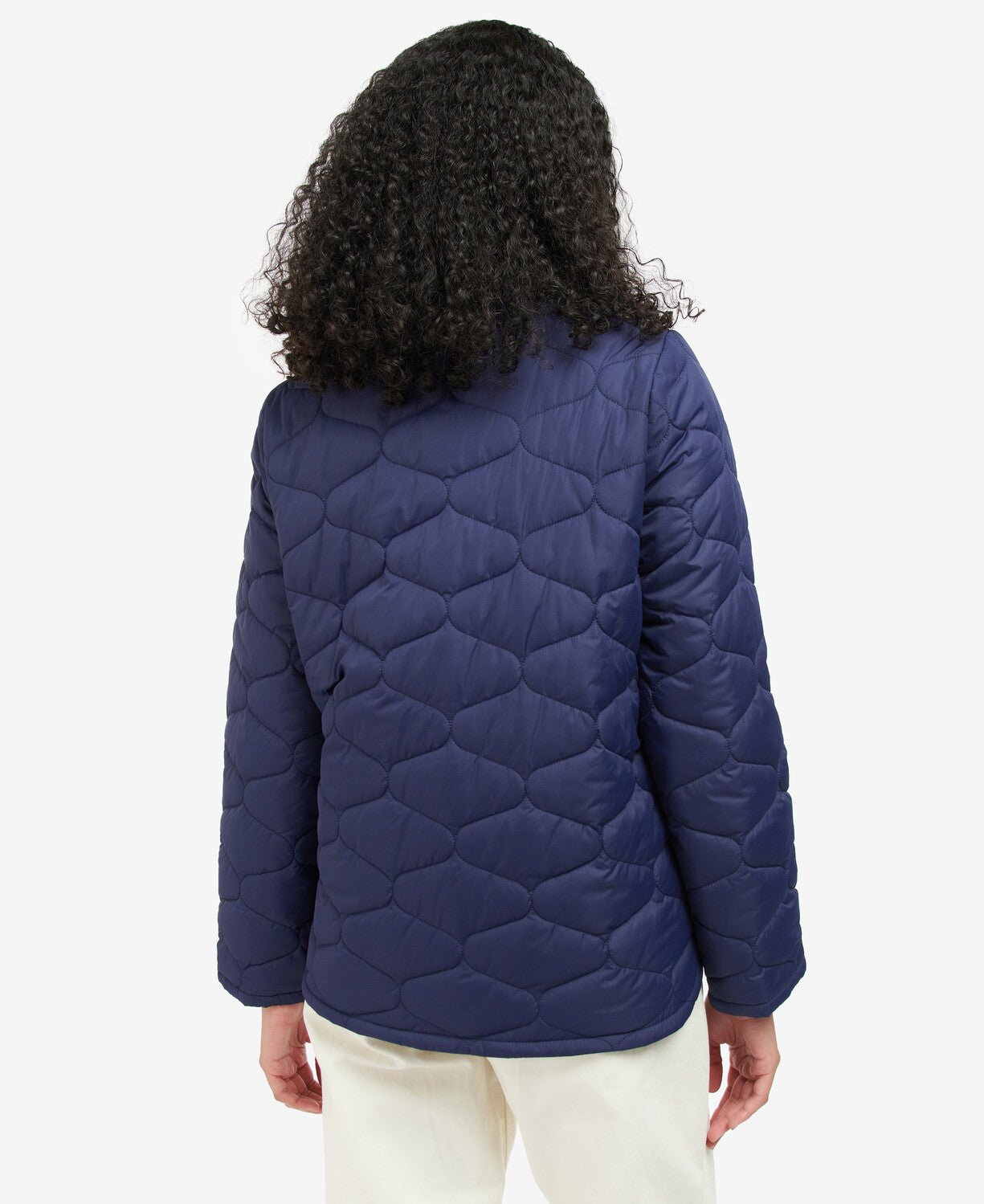 BARBOUR Leilani Quilted Jacket for Women - Lightweight Water-Resistant Outdoor Coat with Hood (INK Color) - Perfect for Hiking, Camping & Fall Fashion