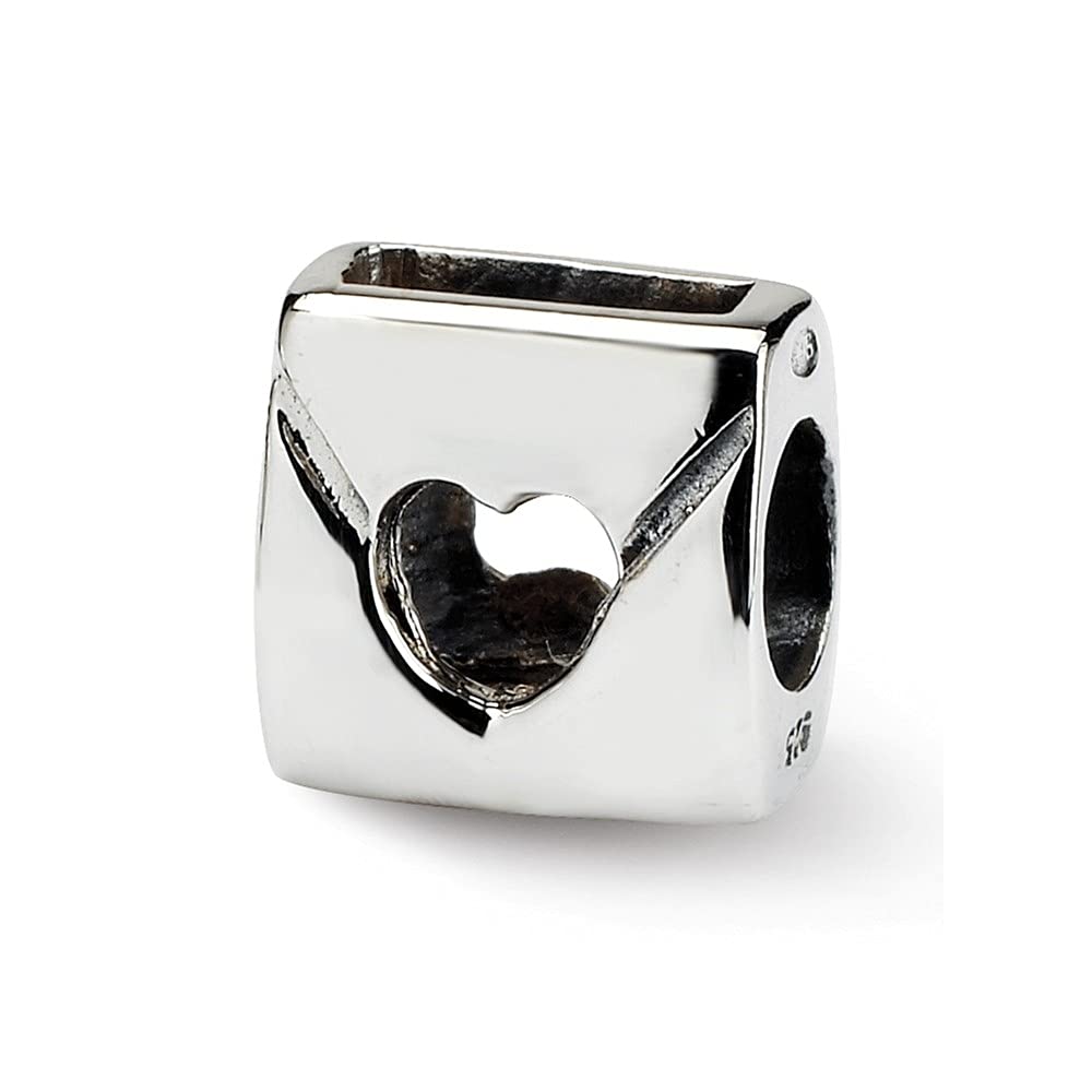 Prerogatives Sterling Silver Love Note Bead Charm - Perfect for Jewelry Making, Bracelets & Necklaces - Romantic Gift for Her