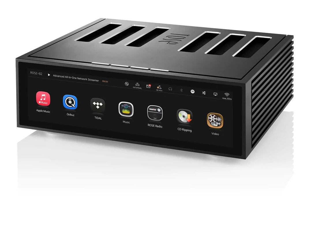 Rose RS 520 Integrated Amplifier and Streamer - High Fidelity Audio System for Home Theater & Music Listening | Perfect for Audiophiles & Entertainment Spaces