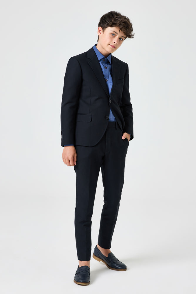 Jimi 2 Piece Suit for Men - Black Cotton Formal Business Attire | Perfect for Office, Weddings & Special Occasions