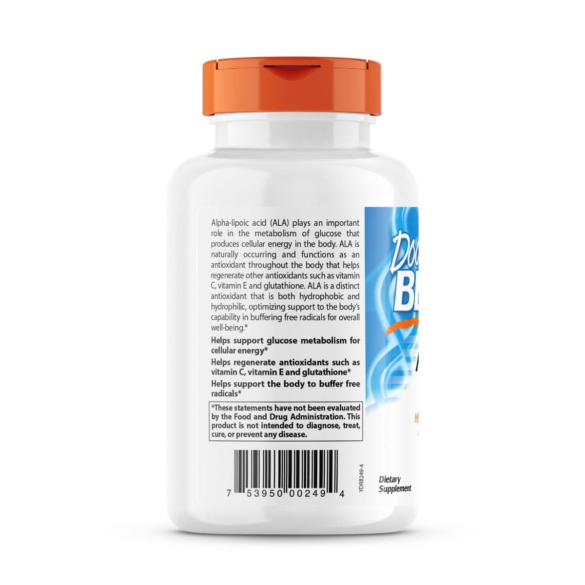 Doctor's Best Alpha Lipoic Acid 600mg - 180 Vegan Capsules | Antioxidant Supplement for Nerve Support & Blood Sugar Balance | Perfect for Daily Wellness & Anti-Aging Routine