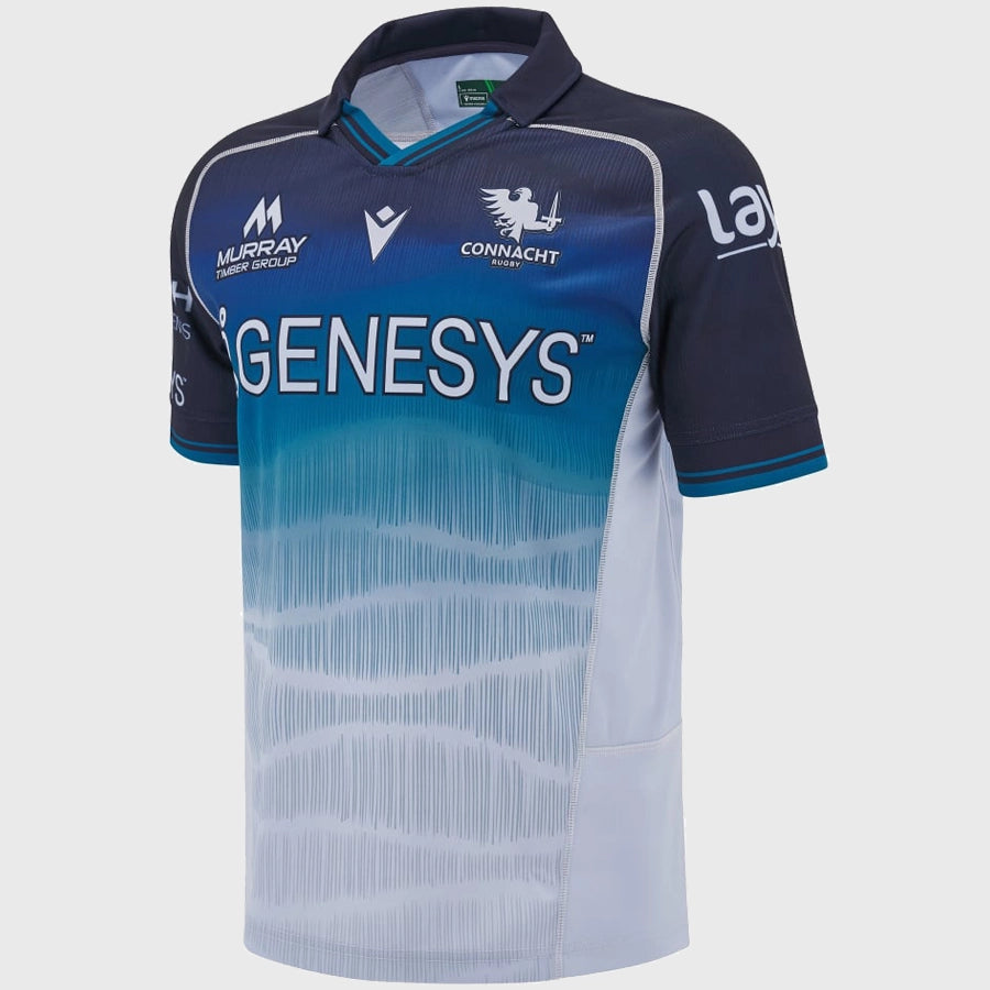 2024/25 Macron Connacht Away Replica Rugby Jersey - Authentic Performance Shirt for Fans & Players | Perfect for Matchdays, Training & Rugby Enthusiasts