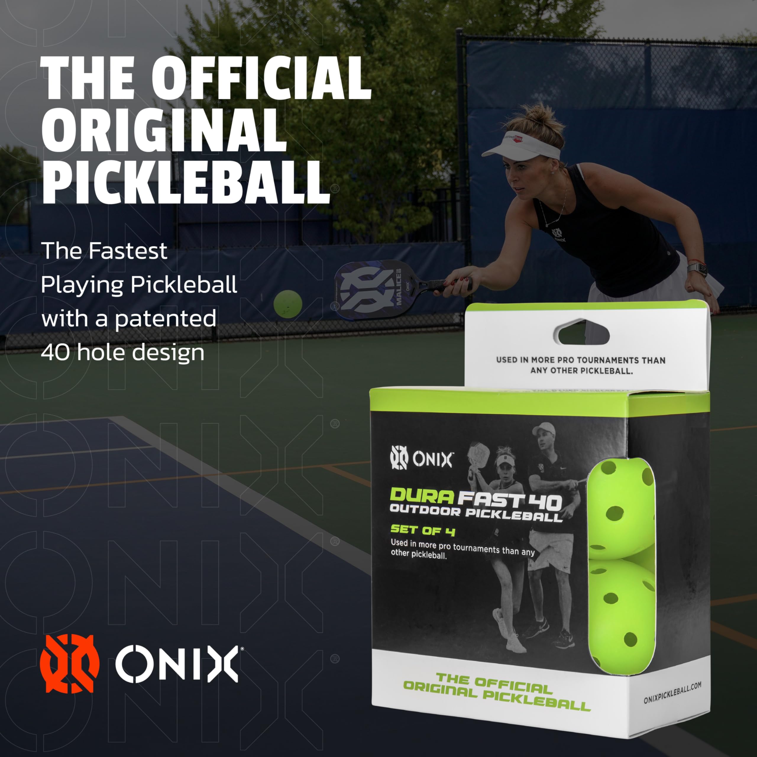 Premium Onix Pure 2 & Dura 40 Outdoor Pickleball Balls - USAPA Approved for Tournament Play - Perfect for Backyard Games, Club Matches & Competitive Play
