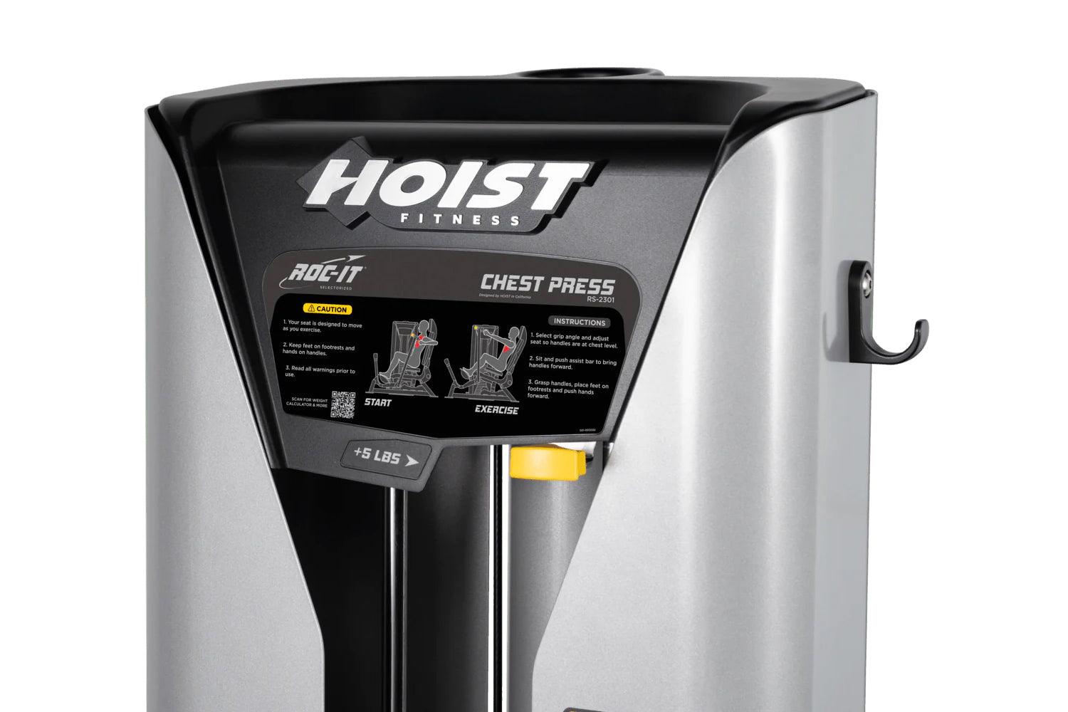 Hoist ROC IT Chest Press Machine (RS 2301) - Professional Gym Equipment for Strength Training & Muscle Building - Perfect for Home Gyms & Commercial Fitness Centers