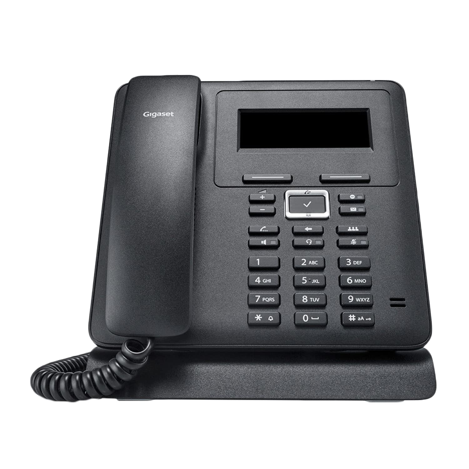 Gigaset Maxwell Basic 2-Line Wired IP Phone with LCD Display - Black | Ideal for Office, Home, and Business VoIP Communication Systems