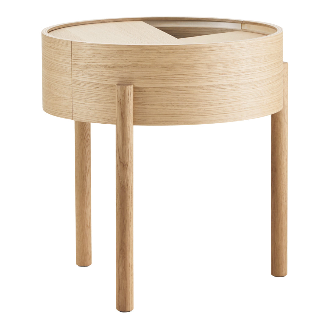Julie Begtrup and Ditte Vad Arc Side Table - Modern Wooden End Table for Living Room, Bedroom & Office - Perfect for Coffee, Books & Decor