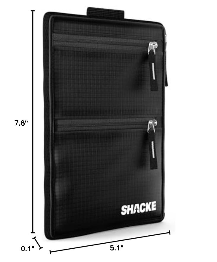 Shacke RFID Blocking Hidden Travel Belt Wallet - Secure & Slim Money Belt for Men & Women - Perfect for Travel, Hiking & Outdoor Adventures