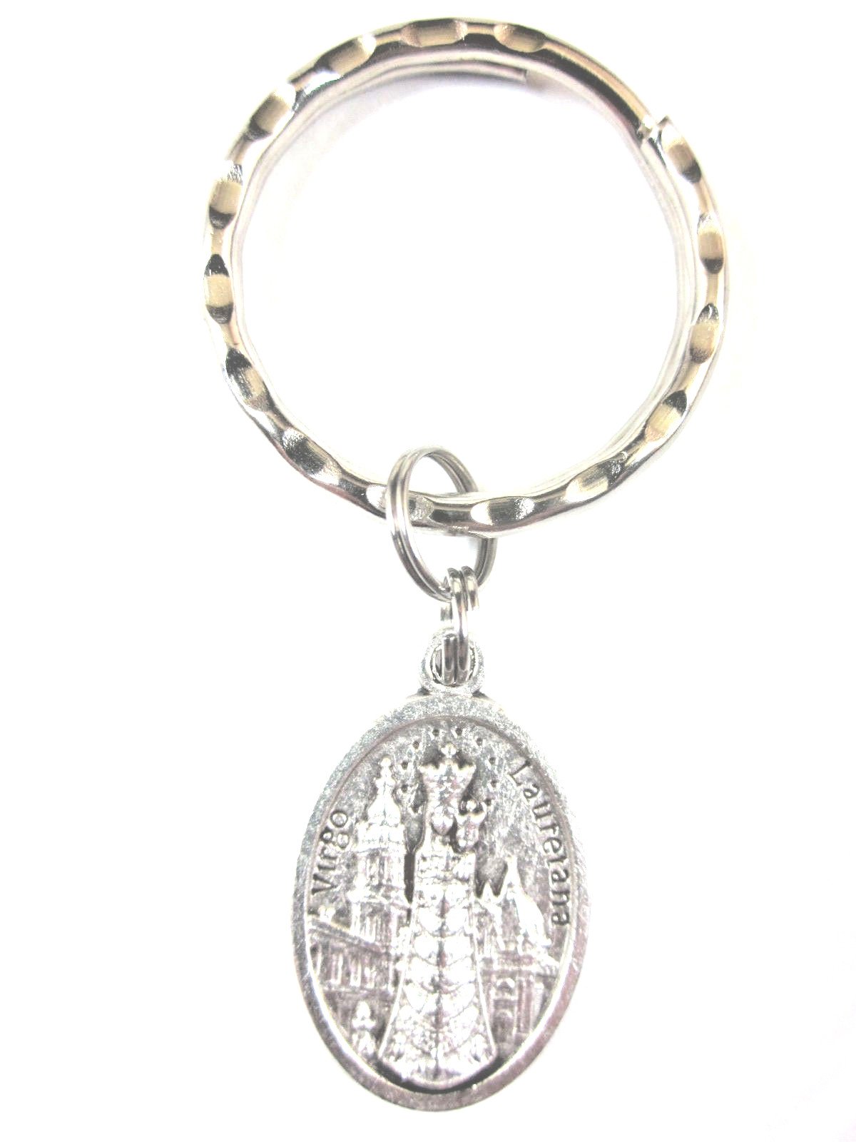 Our Lady of Loreto Religious Medal Keychain - Italian Catholic Gift with Prayer Card - Perfect for Baptism, First Communion & Faith-Based Gifts