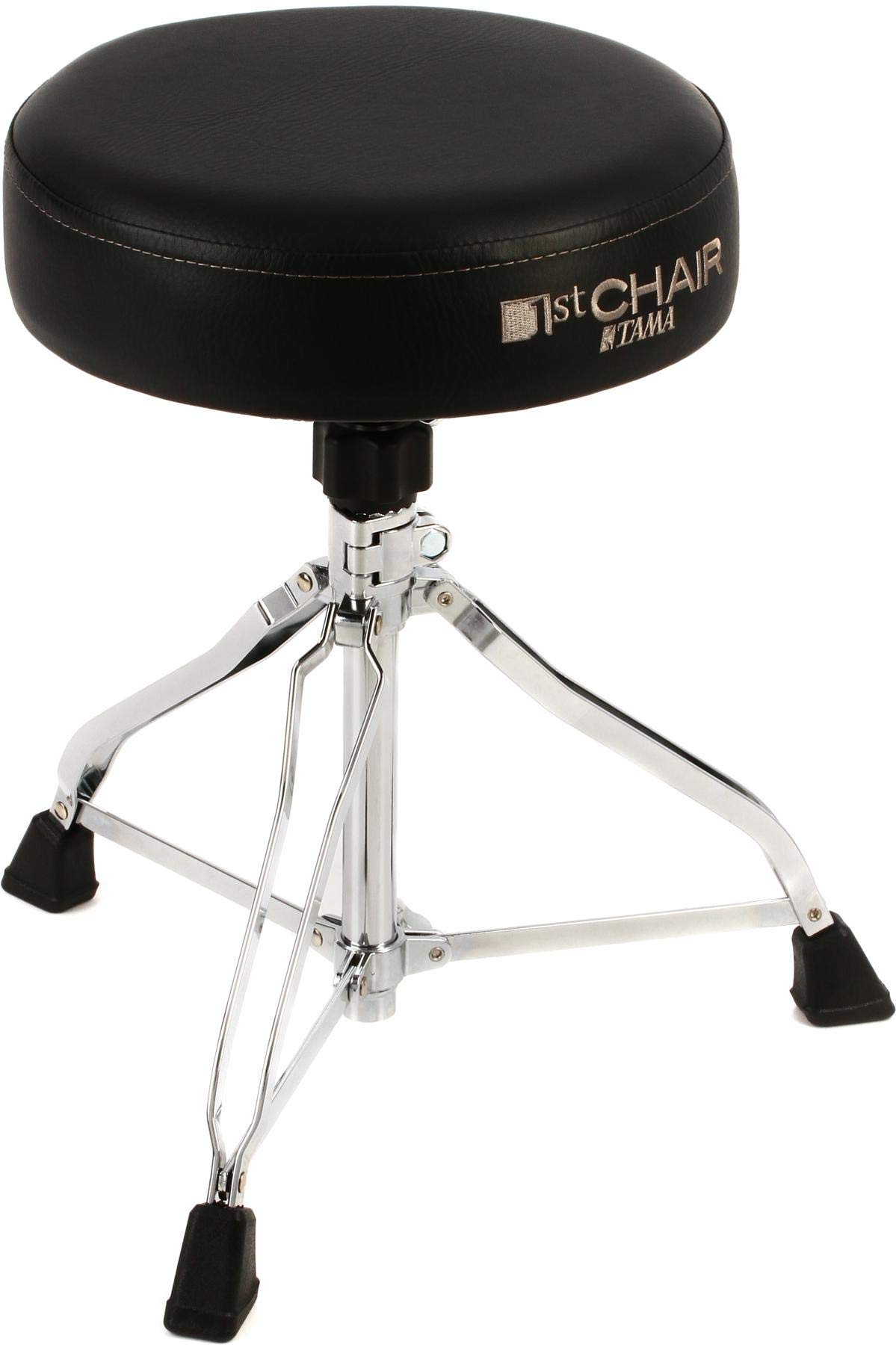 Tama HT230 1st Chair Round Seat Drum Throne - Adjustable Height Drum Stool for Drummers, Musicians & Beginners - Perfect for Live Performances, Studio Recording & Drum Practice