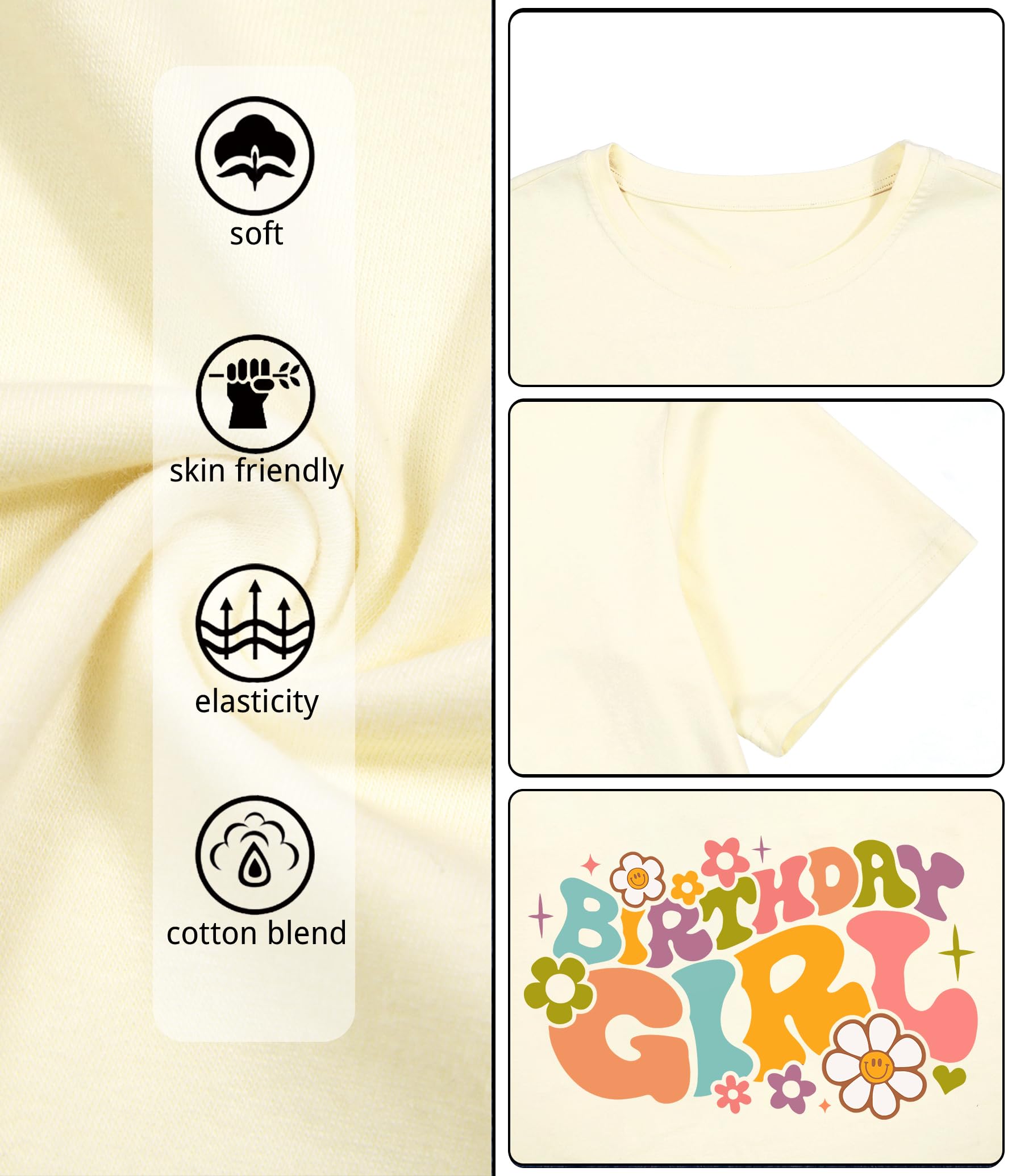 Birthday Girl Shirts for Women - Cute Birthday Squad T-Shirt | Short Sleeve Casual Party Tee | Perfect Birthday Gift for Her | Great for Birthday Parties, Girls Night Out & Celebrations