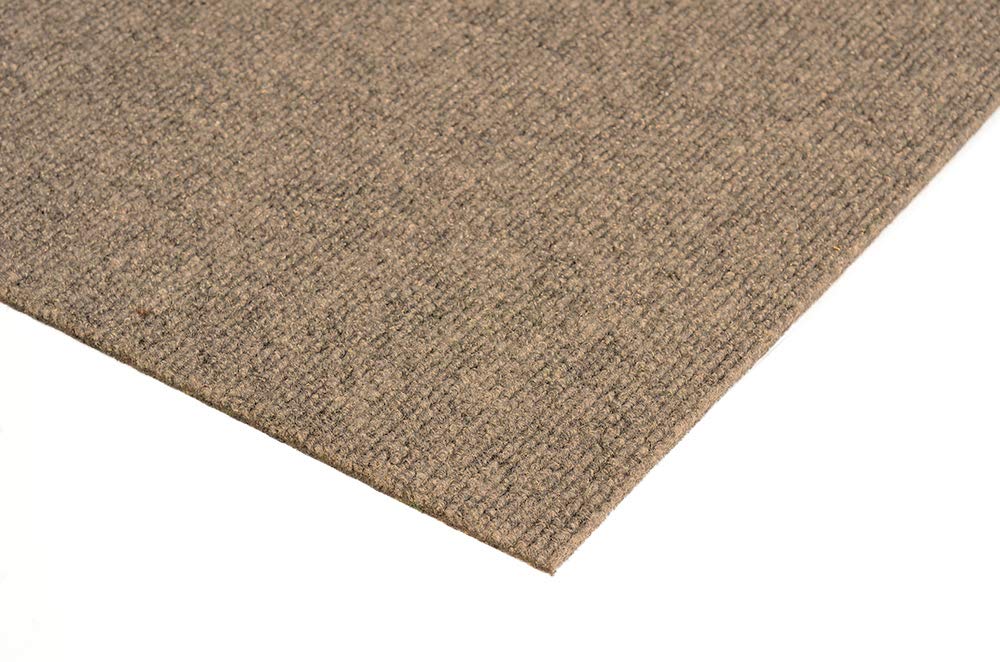 Premium Indoor/Outdoor Area Rug & Runner - 8' x 10' Taupe - Eco-Friendly PET Fiber from 100% Recycled Plastic Bottles - Perfect for Patio, Deck, Living Room & High-Traffic Areas