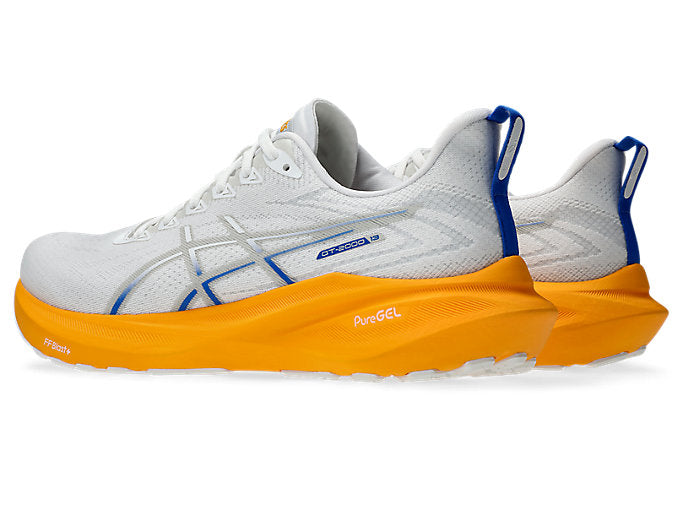 ASICS GT-2000 13 Running Shoes for Men (D Width) - White/Concrete | Lightweight Cushioned Sneakers for Road Running, Jogging & Gym Workouts