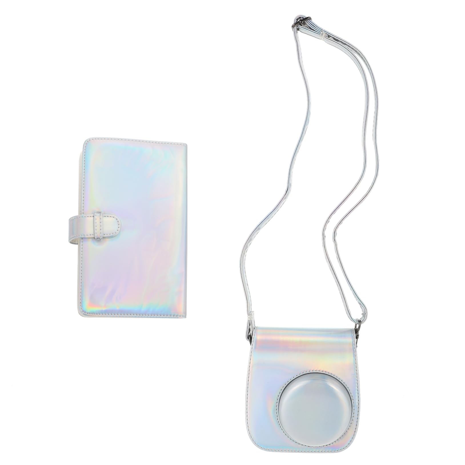 Jojofuny Instant Camera Carrying Bag - Waterproof Mini PU Shell Case for Fujifilm Instax, Polaroid & Kodak Cameras - Perfect for Travel, Parties & Photo Storage