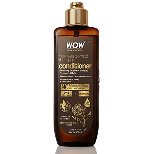 WOW Skin Science Hair Loss Control Therapy Conditioner for Men & Women - 100ml | Anti-Hair Fall Treatment with Natural Ingredients | Perfect for Daily Use & Thinning Hair Care