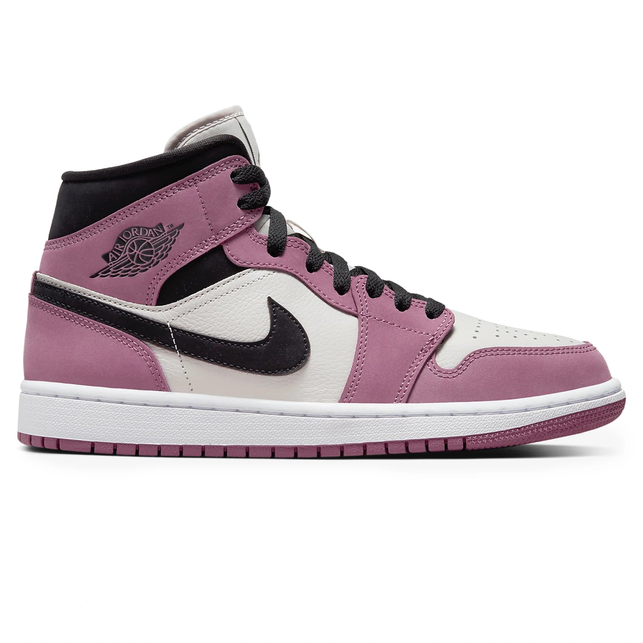 Air Jordan 1 Mid SE Berry Pink Women's Basketball Shoes - Stylish Sneakers for Casual Wear, Gym & Street Fashion