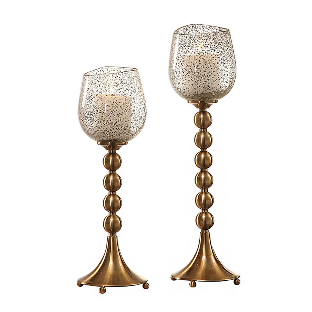 Nordic Retro Metal Candlestick Holder - Creative Candle Holder for Home Decor, Living Room, Dining Room & Banquet - Vintage Style Candle Stand (Color A) | Perfect for Romantic Dinners, Wedding Centerpieces & Cozy Home Ambiance