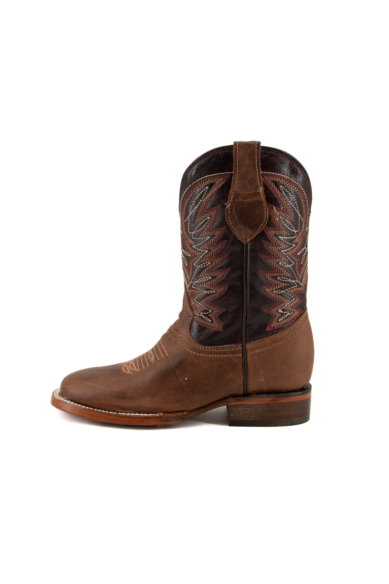 Little Kids Solid Pro Rodeo Boots - Western Cowboy Boots for Boys & Girls - Durable Leather Rodeo Booties for Toddlers | Perfect for Rodeo Events, Cowboy Parties & Western Style Outfits