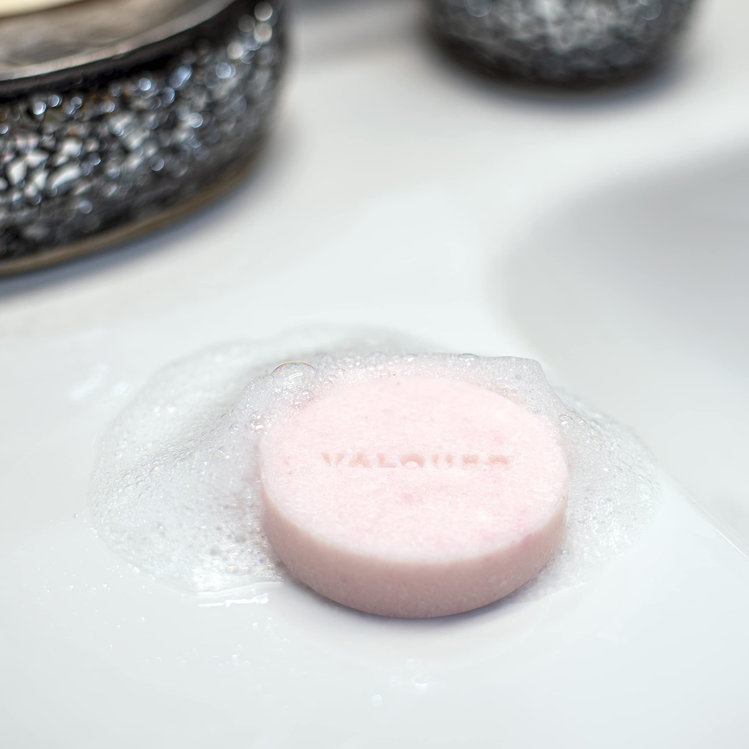Valquer Shampoo Bar for Dry Hair - Sulfate Free, Plastic Free, Vegan & Cruelty Free - Zero Waste Eco-Friendly Solid Shampoo (50g) with Rich Foaming - Perfect for Travel, Camping & Sustainable Hair Care