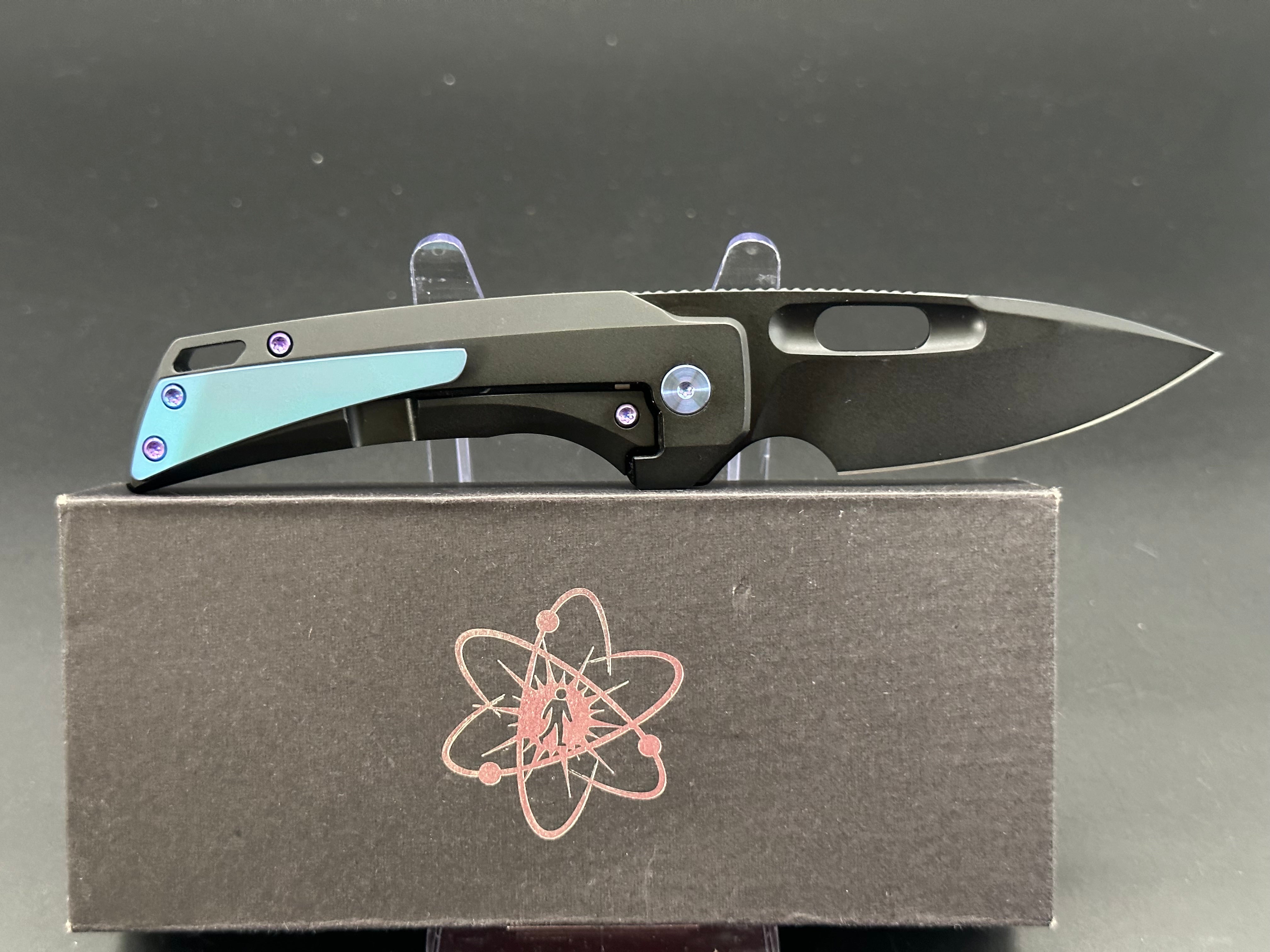 EMPEDC Nymble Black Titanium Pocket Knife - Premium EDC Folding Knife for Outdoor, Camping, Hiking & Everyday Carry