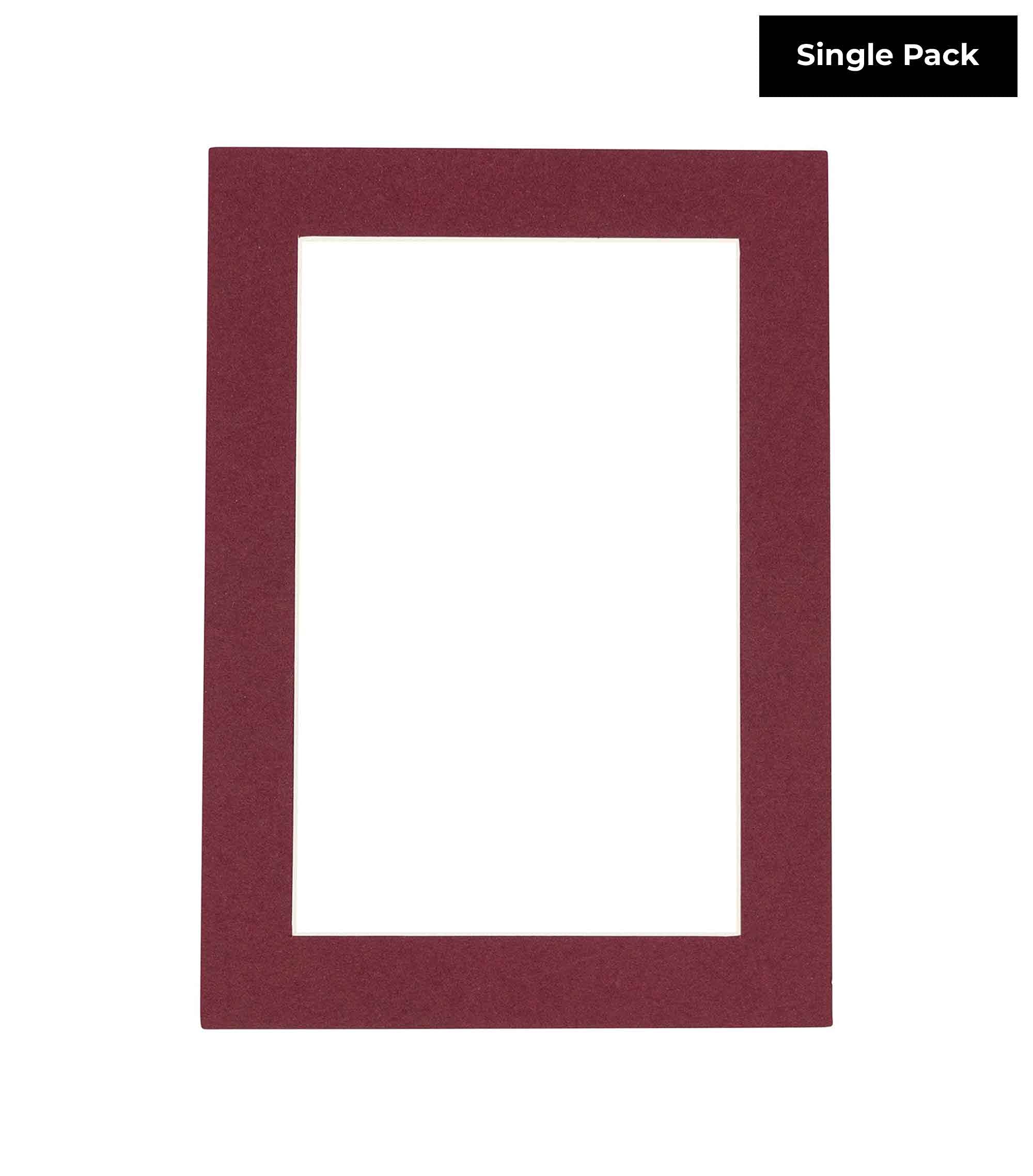 28x36 Acid-Free Maroon Red Bevel Cut Mat Board for 26x34 Photos - 4-Ply Thickness with Backing Board & Self-Seal Crystal Clear Photo Mat Bag - Perfect for Picture Framing, Art Displays, and Professional Photography Presentations