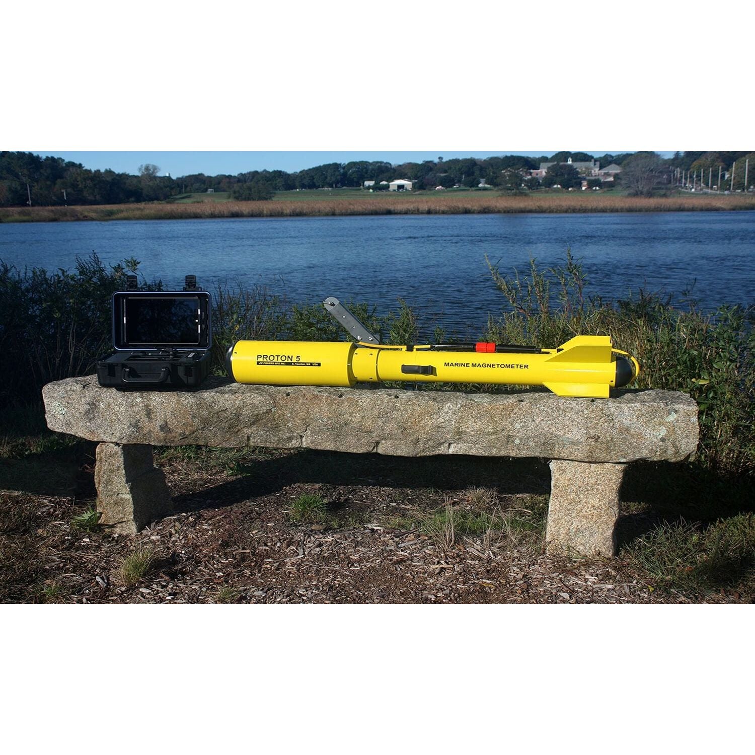 JW Fishers Proton 5 Underwater Magnetometer for Boat Towing - Professional Marine Treasure Hunting & Shipwreck Detection Equipment for Divers and Salvage Operations