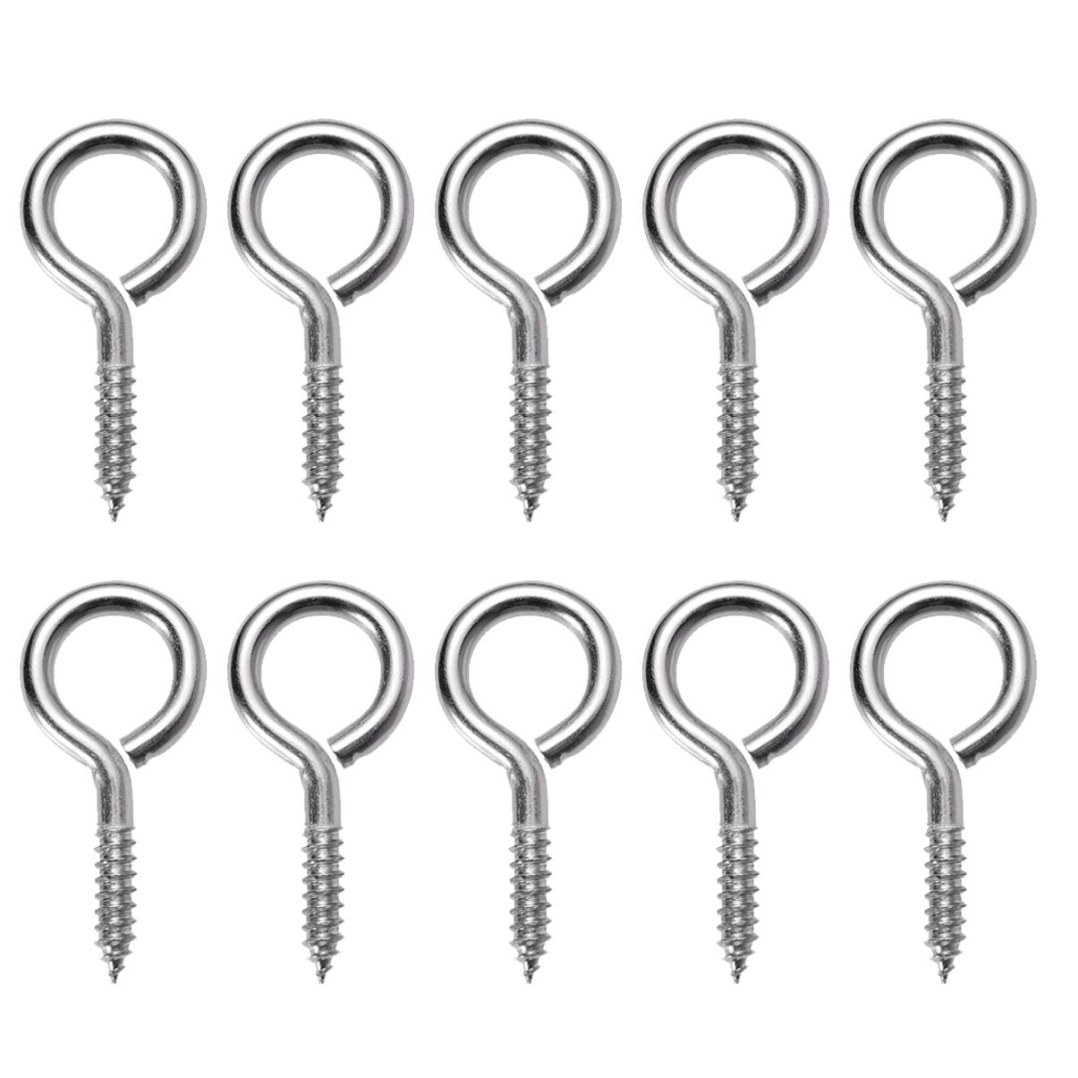 Hemoton 25pcs Small Screw Eye Pins - Durable Stainless Steel Screw Eyes for Jewelry Making, DIY Crafts, Hanging Decorations - Perfect for Home Improvement, Beading Projects & Wall Art