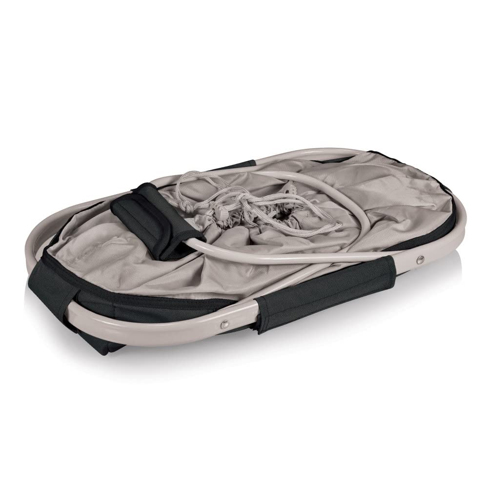 NCAA West Virginia Mountaineers Insulated Collapsible Picnic Basket - Portable Cooler Tote Bag for Groceries, Beach, Tailgating & Outdoor Activities