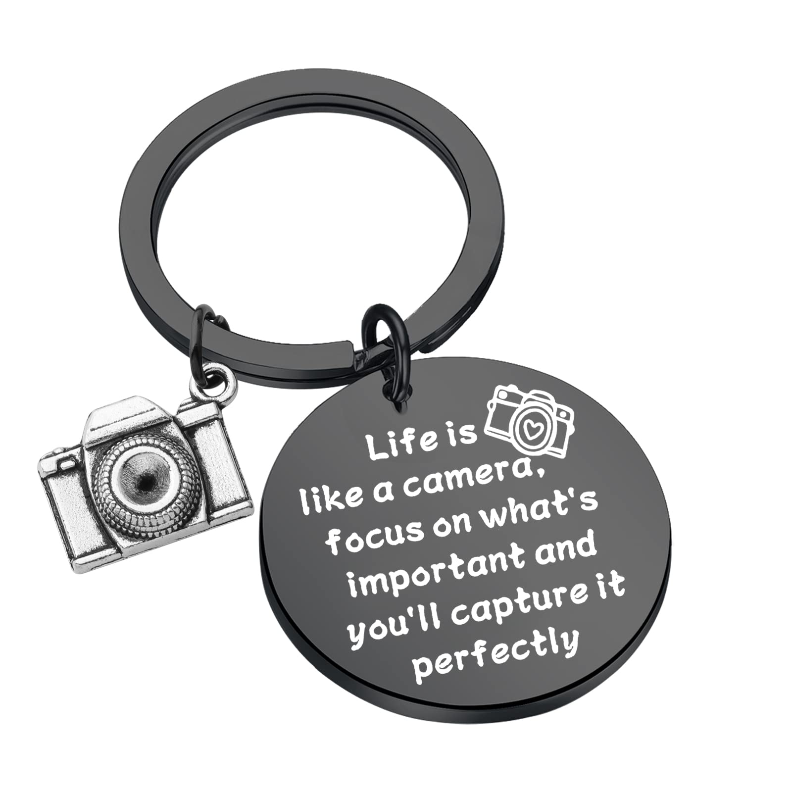 Photographer Gift Camera Charm Keychain - Perfect Wedding Photographer Gift & Camera Accessories for Photography Enthusiasts | Great for Camera Bags, Keys & Gifts