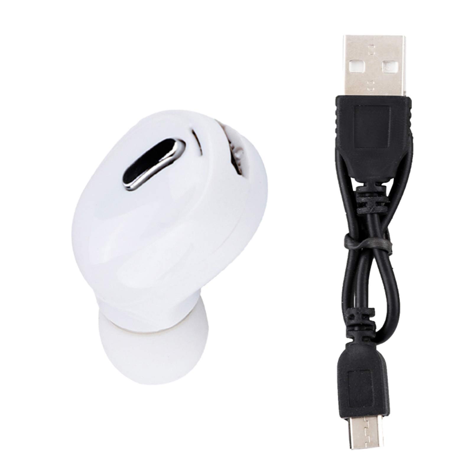 **Wireless Bluetooth Earbuds for Sports & Fitness - Sweatproof, Secure Fit, Hi-Fi Sound - Perfect for Running, Gym & Workouts (White)**