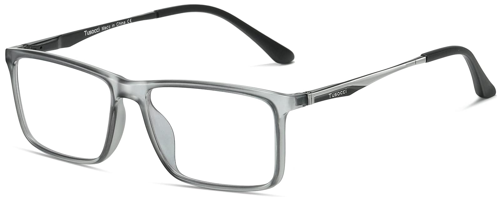 Tusocci Blue Light Blocking Glasses for Computer, Gaming, Phone & TV - Anti Eyestrain & UV Glare Protection with Case - Perfect for Office Work, Online Classes & Nighttime Screen Use