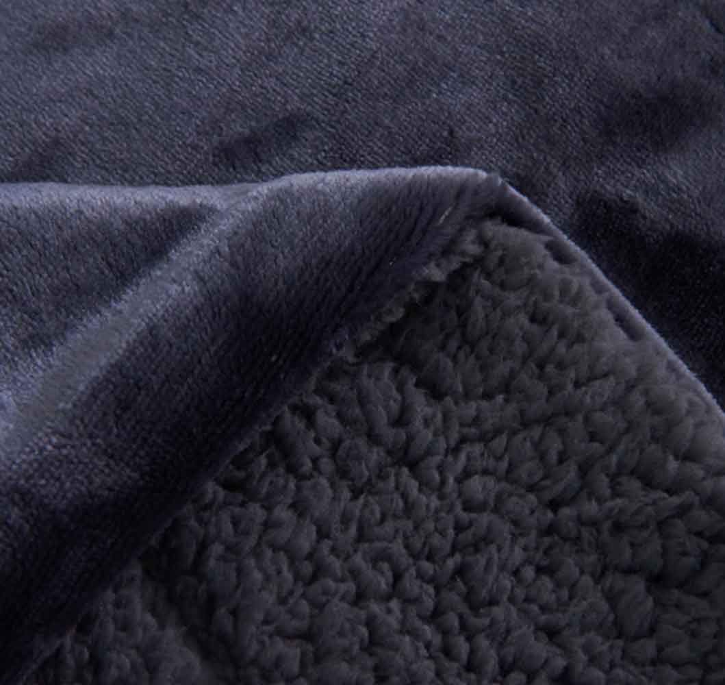 Soft Sherpa Throw Blanket - Cozy Faux Fur & Flannel Wool Blanket for Couch, Bed - Double Thick Warm Plush Blanket for Winter, Home Decor, Gifts