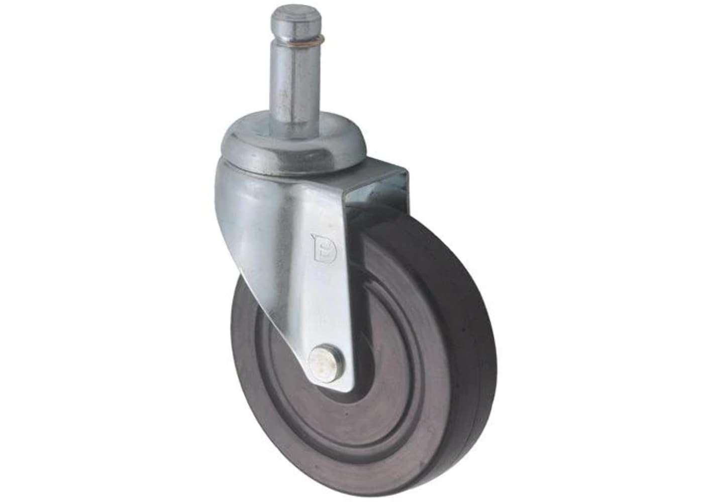 Winco Heavy Duty Chrome Plated Casters for Wire Shelves - Smooth Rolling Wheels for Industrial Shelving, Kitchen Storage & Retail Displays