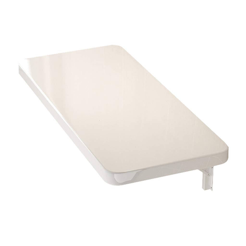 Foldable Wall-Mounted Table - White Space-Saving Dining & Study Desk for Small Homes, Apartments & Dorm Rooms - Multiple Size Options - Modern Minimalist Design for Kitchen, Office & Bedroom Use