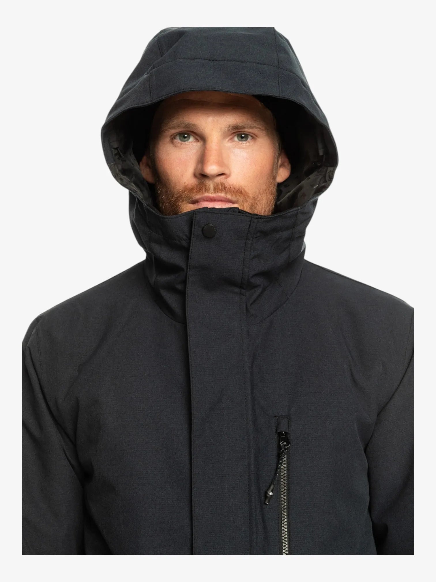 Quiksilver Mission Solid Black Snow Jacket - Waterproof & Insulated Winter Coat for Skiing, Snowboarding & Outdoor Adventures