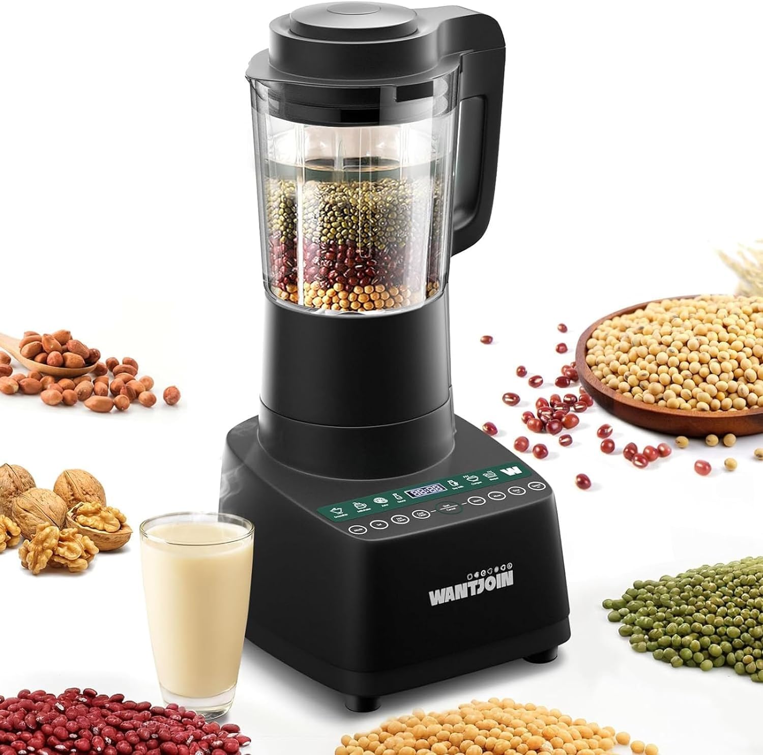 **24000RPM High-Speed Multifunctional Blender - 9 One-Touch Programs, 12H Delay Cook, 60oz Capacity for Hot & Cold Blending - Perfect for Nut Butters, Soups, Shakes, Smoothies & Soy Milk - Ideal for Kitchens, Smoothie Bars & Healthy Lifestyles**
