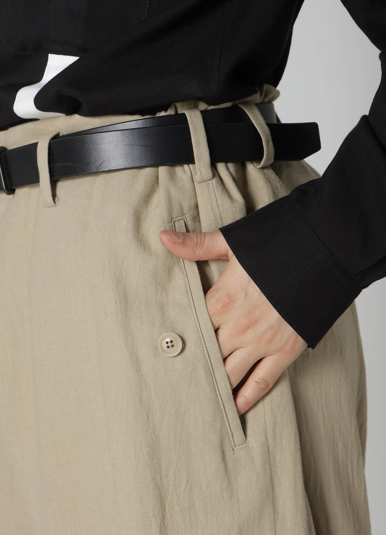 Soft Cotton Linen Viyella Wide Leg Pants with Adjustable Waist Tab - Comfortable & Stylish for Casual Wear, Office, and Travel