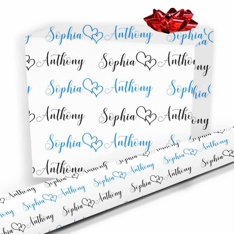 Custom Personalized Name Happy Birthday Wrapping Paper - 58