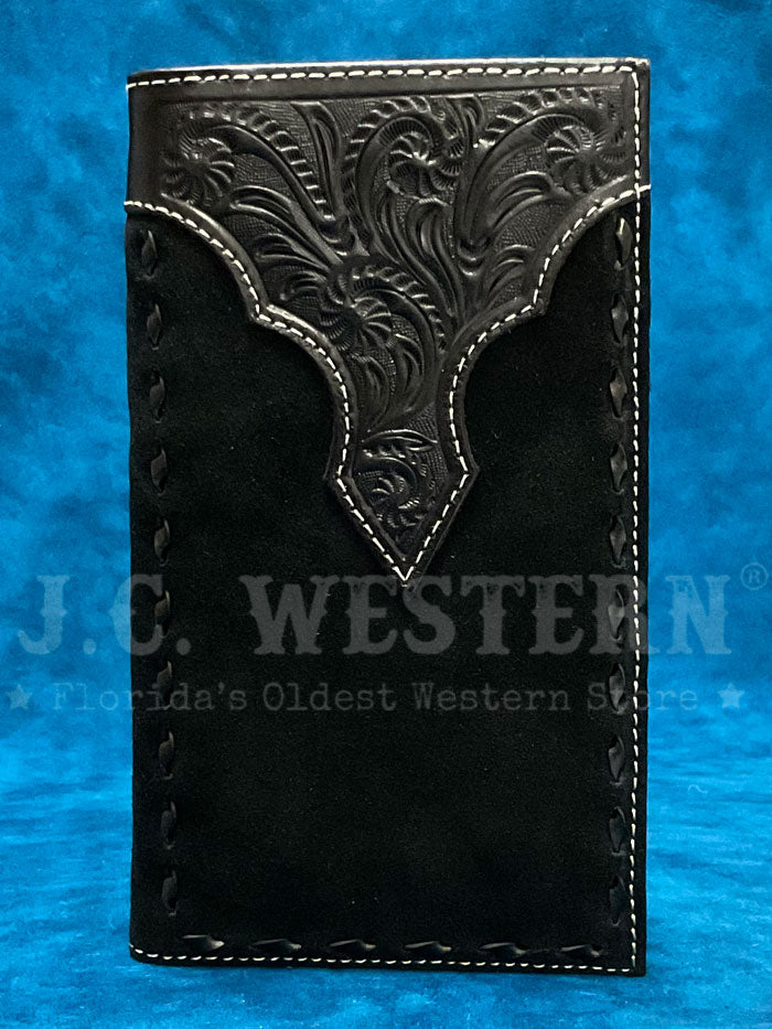 Nocona Men's Roughout Buckle Rodeo Wallet - Genuine Leather Bifold Wallet for Cowboy & Western Style | Perfect for Rodeo, Ranch Work & Everyday Carry