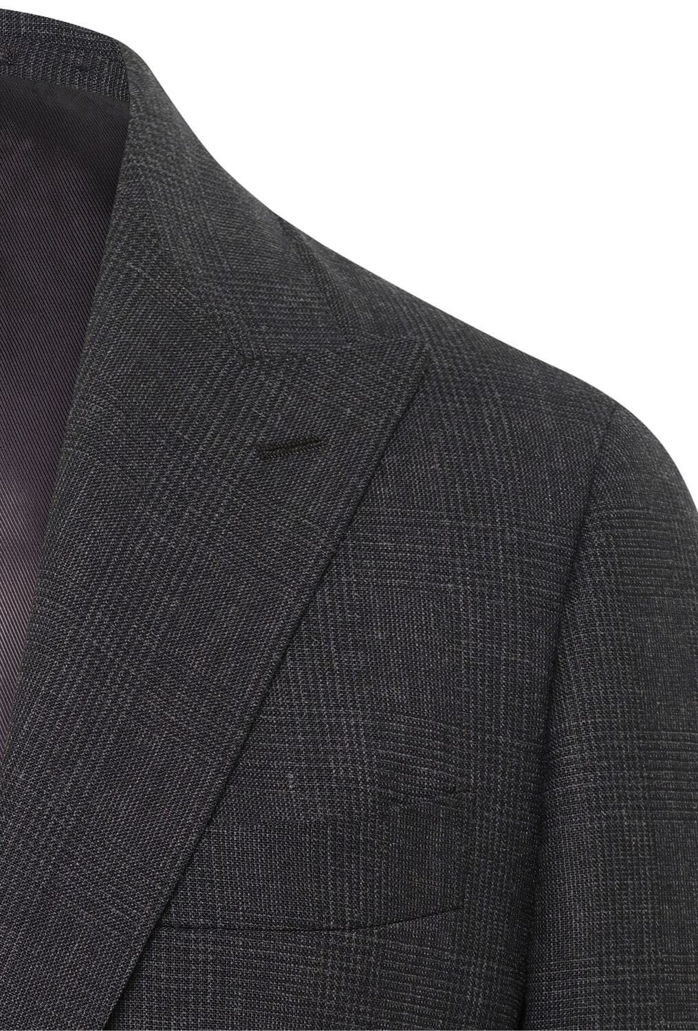 Jonah Suit Charcoal Self Check - Premium Slim Fit Suit for Men | Business, Formal & Wedding Attire | Perfect for Office, Interviews & Special Occasions