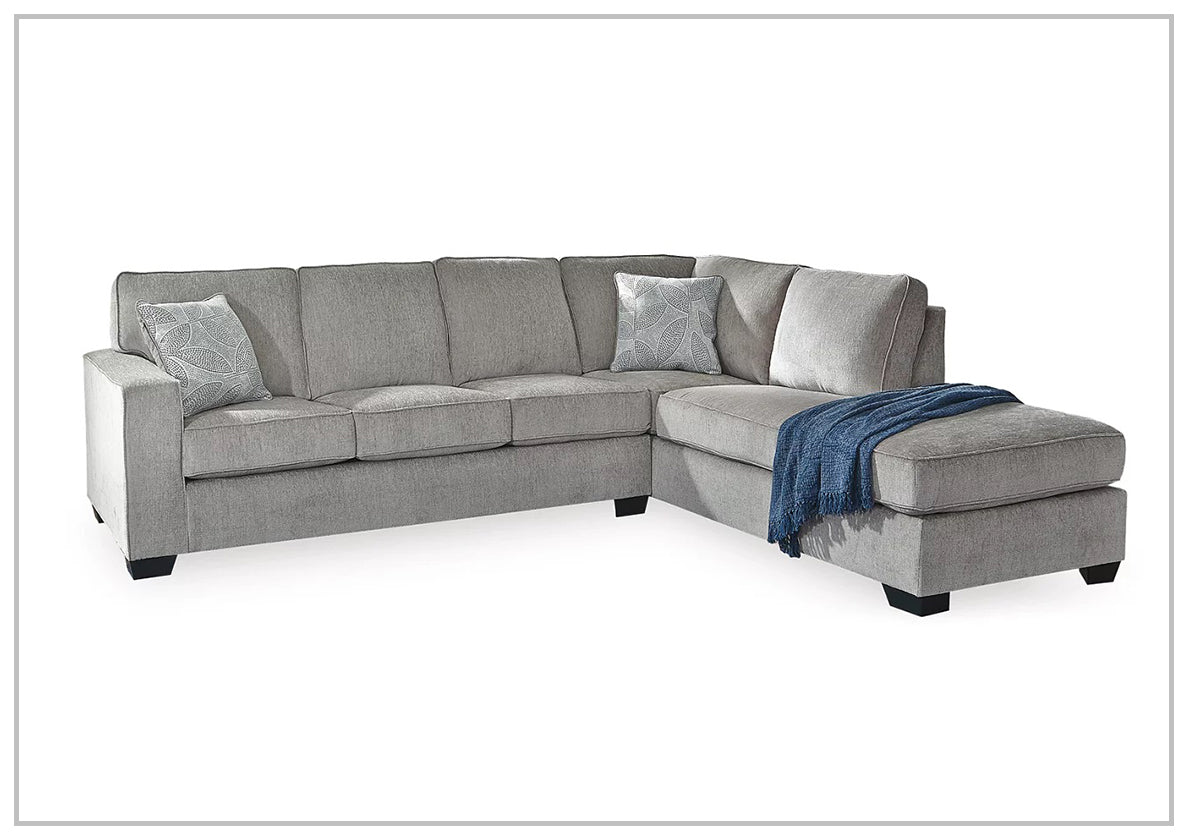 Gio Italia Aster Fabric Full Size Sleeper Sectional with Chaise - Modern Convertible Sofa Bed for Living Room, Guest Room & Small Spaces
