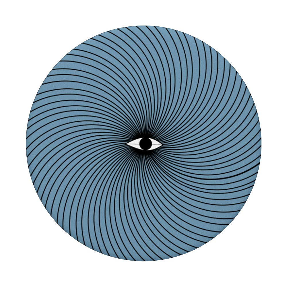 Cool Geometric Swirl Third Eye PopSocket: Swappable Phone Grip for Secure Hold, Perfect for Daily Use, Travel, and Hands-Free Viewing