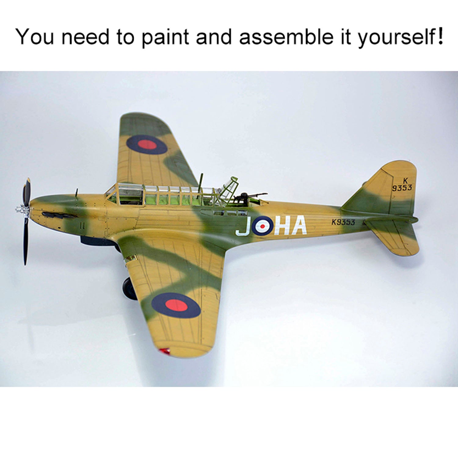Trumpeter 1/35 Scale Fairey Battle MK1 Light Bomber Plastic Model Kit - Highly Detailed Collectible Aircraft with Customizable Features - Perfect for WWII Enthusiasts and Model Builders