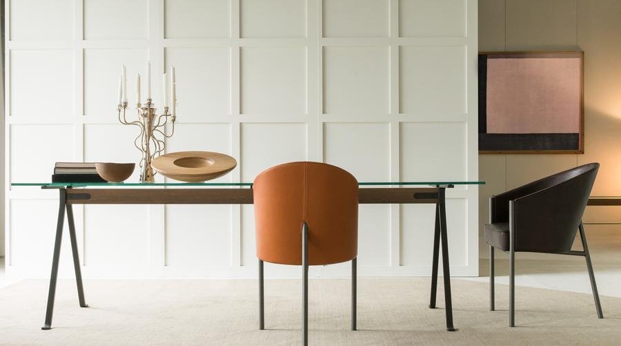 Driade Frate Dining Table - Modern Wooden Dining Room Table for 6, Perfect for Family Gatherings & Dinner Parties