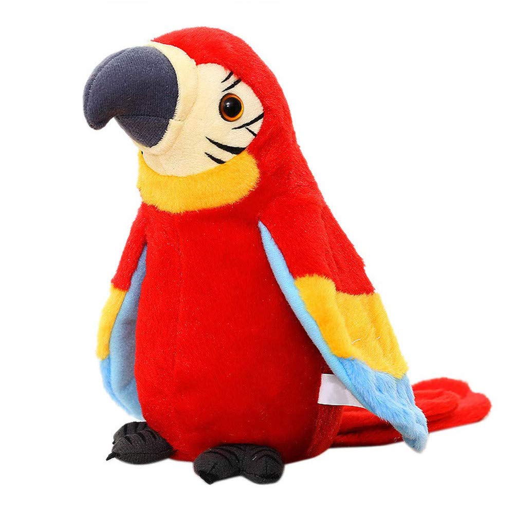 Interactive Talking Parrot Plush Toy - Repeats Your Words, Fun Gift for Kids - Perfect for Playtime & Learning