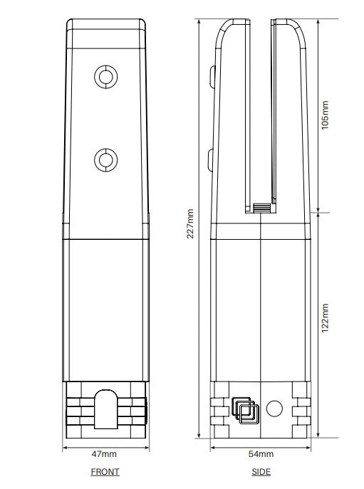 **Non-Conductive Pool Fence Spigot - Insuluxe Core Drill Insulated Spigot in Matt White | Safe & Durable for Outdoor Pool Fencing & Deck Installations**