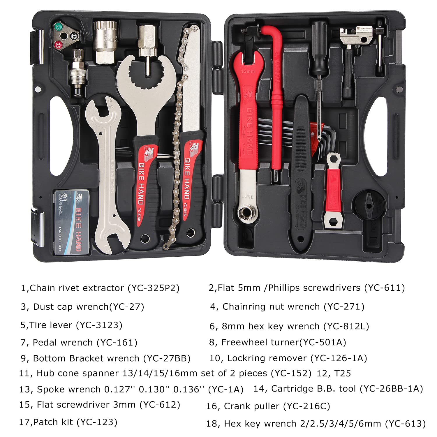 Professional Bike Repair Tool Kit - Complete Mountain & Road Bicycle Maintenance Set with Storage Case | Perfect for Home Mechanics, Cycling Enthusiasts & Outdoor Adventures