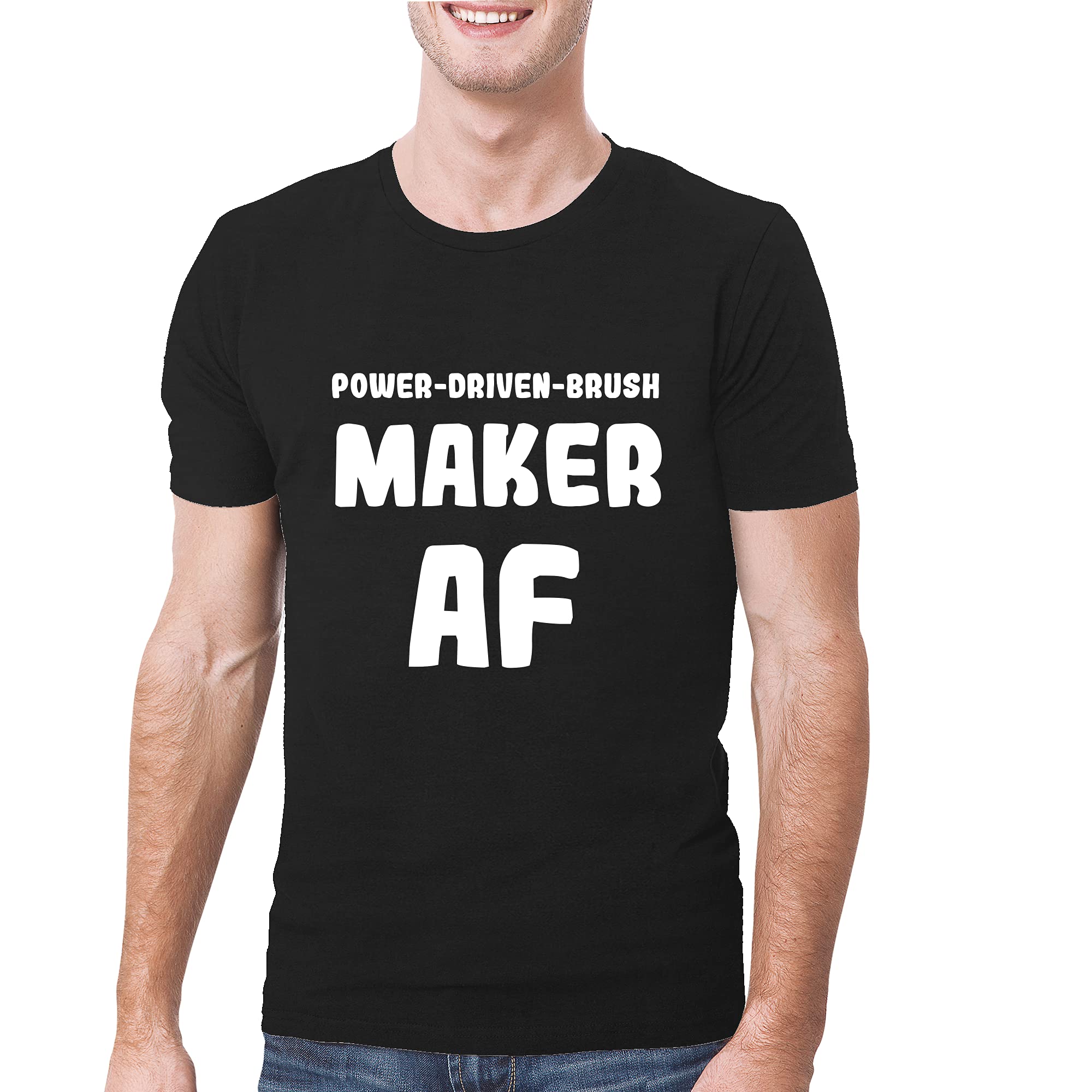 Premium Soft & Comfortable Men's T-Shirt - Power-Driven Brush Maker AF - Perfect for Casual Wear, Gym & Everyday Comfort