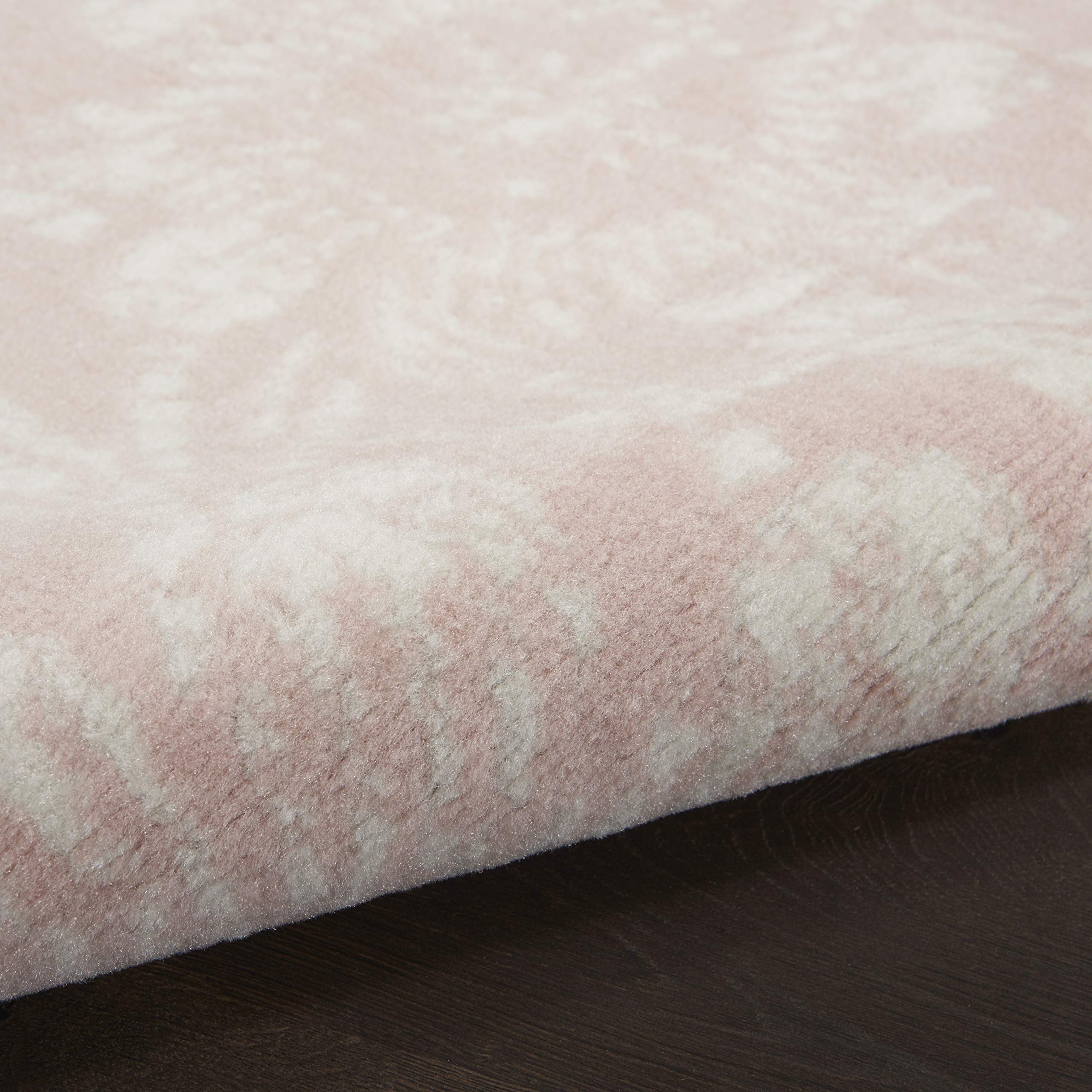 Nourison Whimsicle Floral Pink 8' x 10' Area Rug - Easy Clean, Non-Shedding, Stain Resistant for Bedroom, Living Room, Dining Room & Kitchen | Soft Comfort for Home Decor, Perfect for Family Gatherings & Cozy Nights